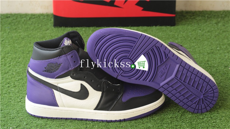 Authentic Air Jordan 1 High OG Court Purple